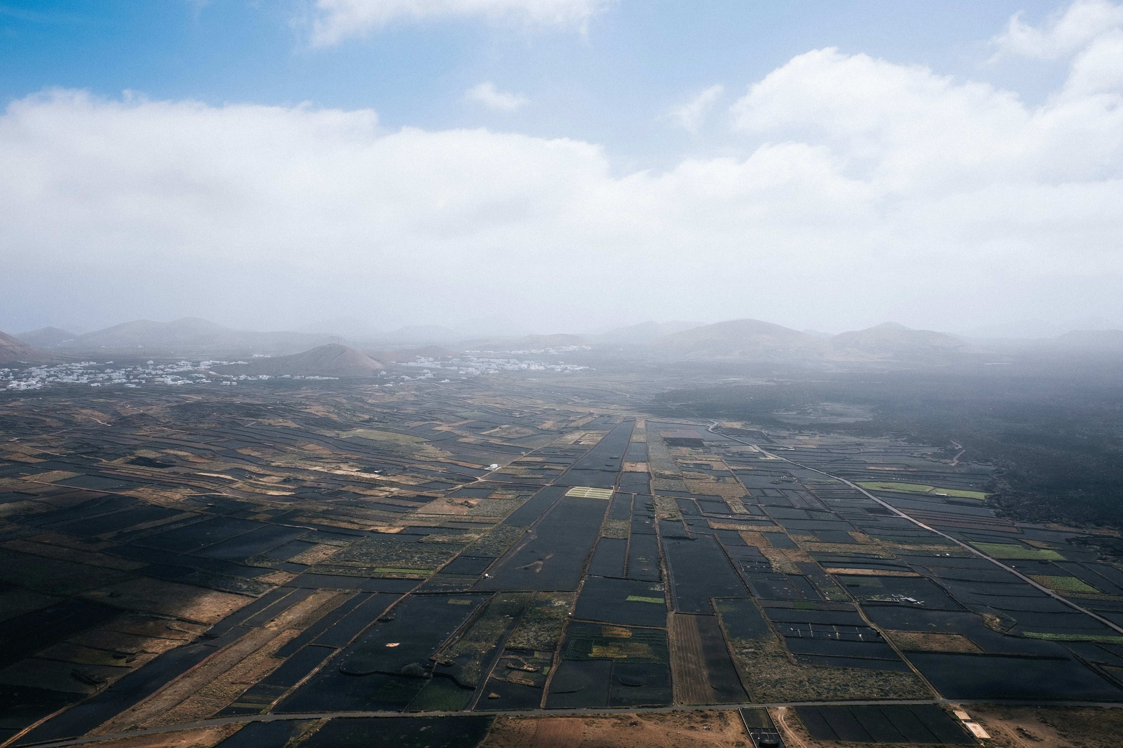 Parcelas agrícolas en Lanzarote vistas desde el aire